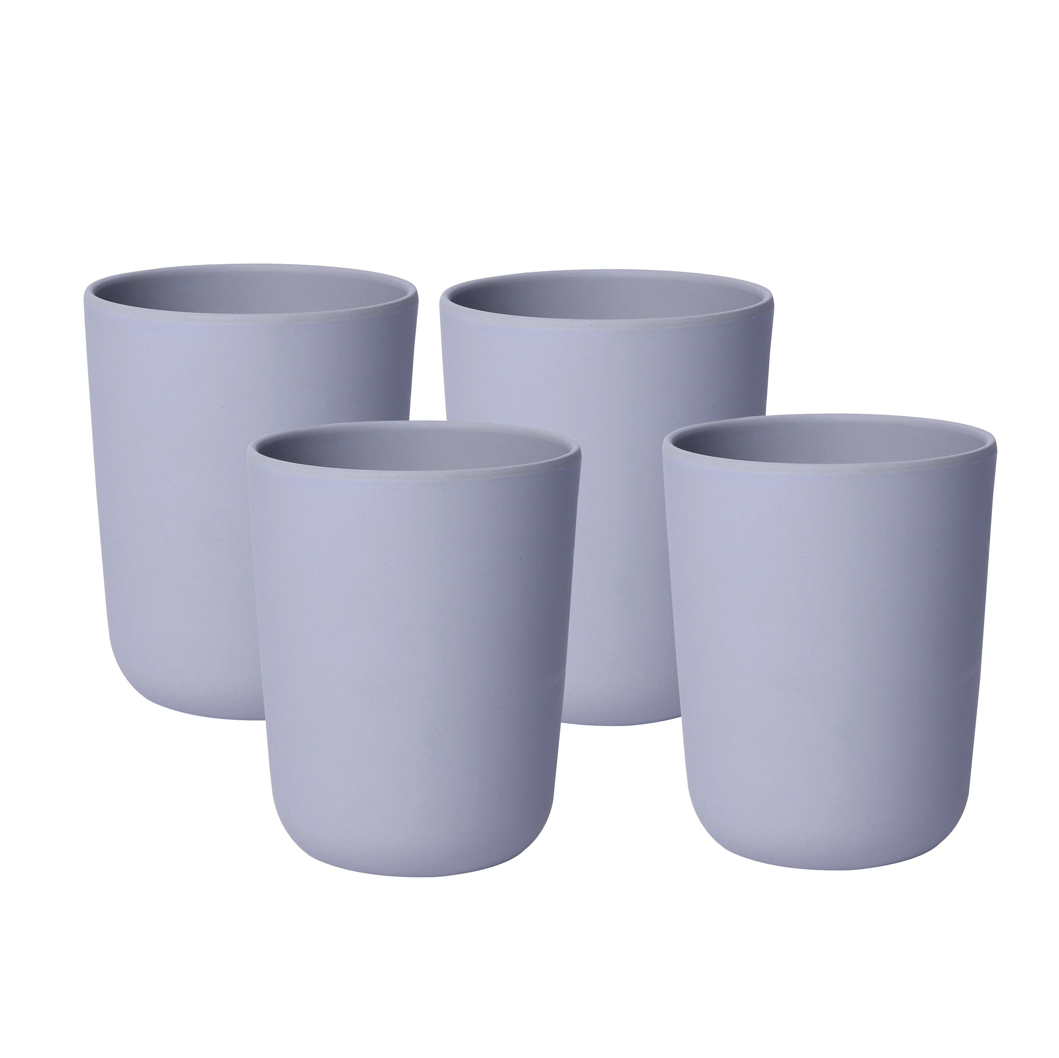 Gorgeous Grey Bamboo Glass -Set of 4- Classic Collection - Image 3
