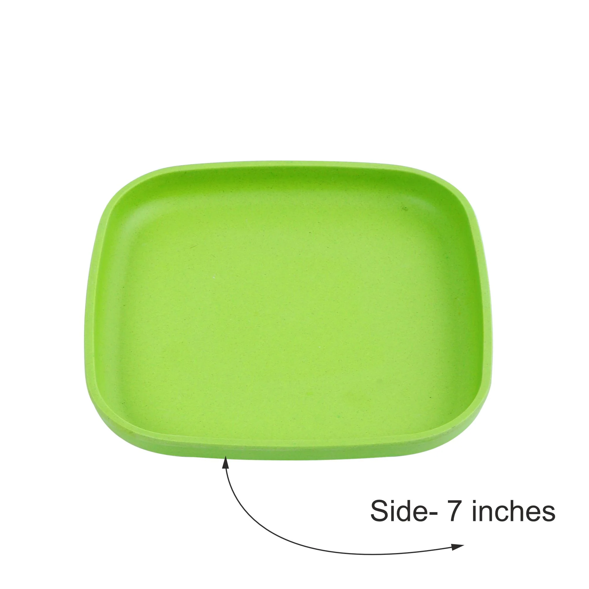 Kids Bamboo Classic Square Plate- Set of 2 - Image 6